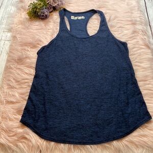 Outdoor Voices Everyday Blue Heathered Racerback Tank sz S